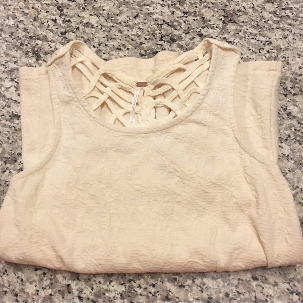 🎈🦋HP!!🦋 Free People | Caged Back Peplum Top - Picture 5 of 10